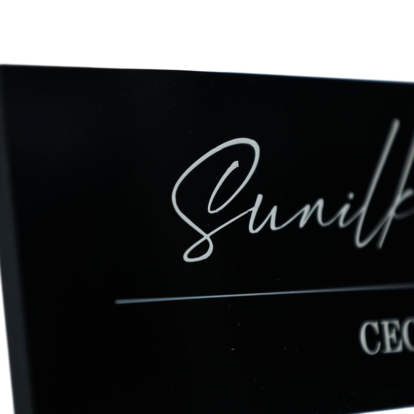 LuxeLine Personalized Desk Nameplate