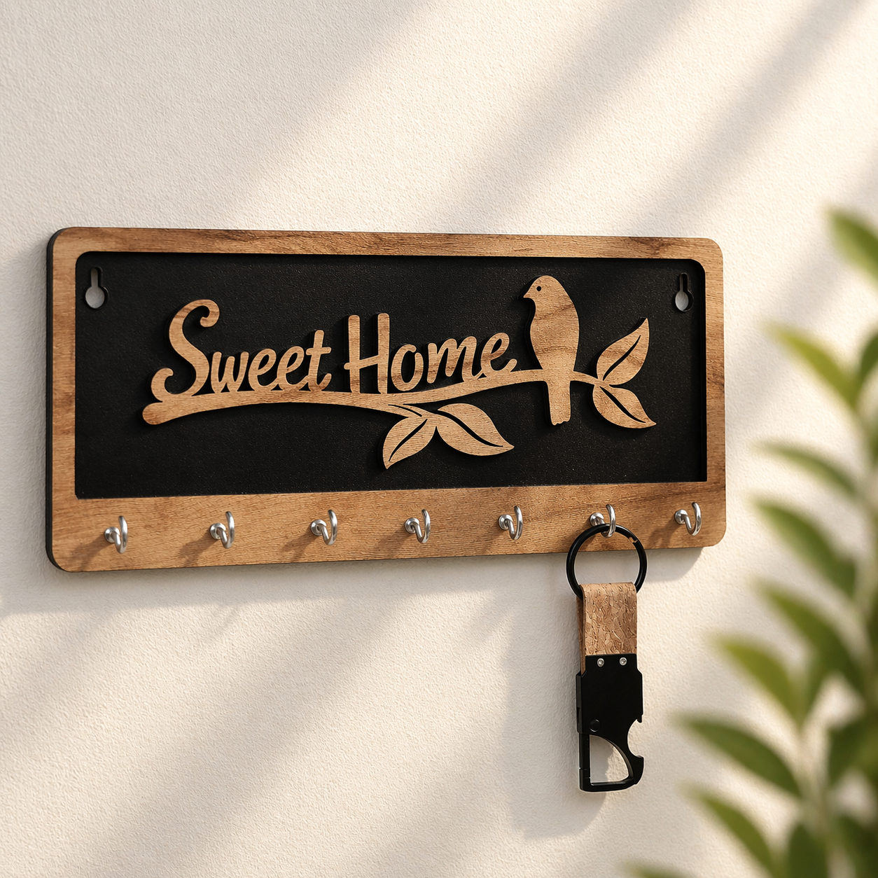 Sweet Home Songbird Wall Key Holder