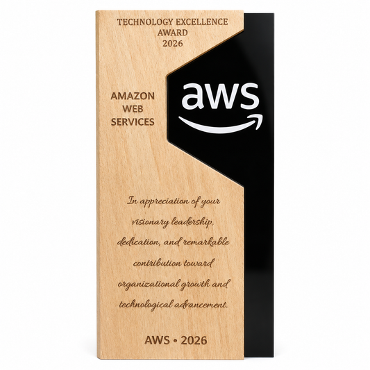 Tech Crest Personalised Trophy
