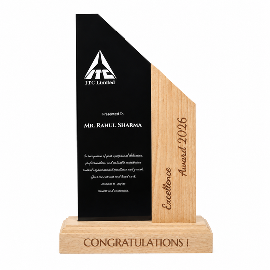 Twin Tower Personalised Trophy