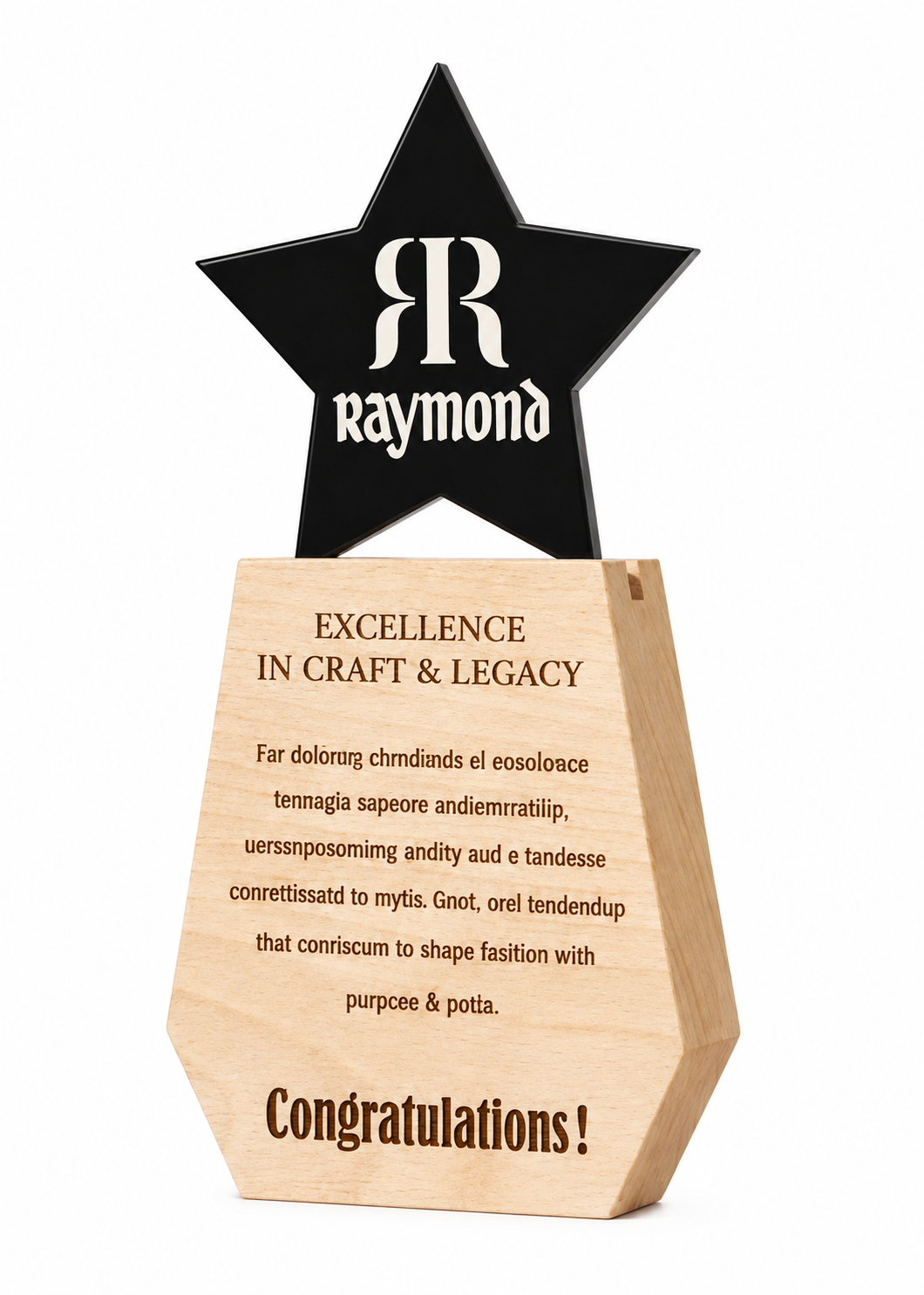 Star Peak Personalised Trophy