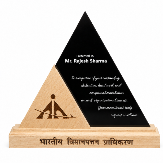 Summit Triangle Personalised Trophy