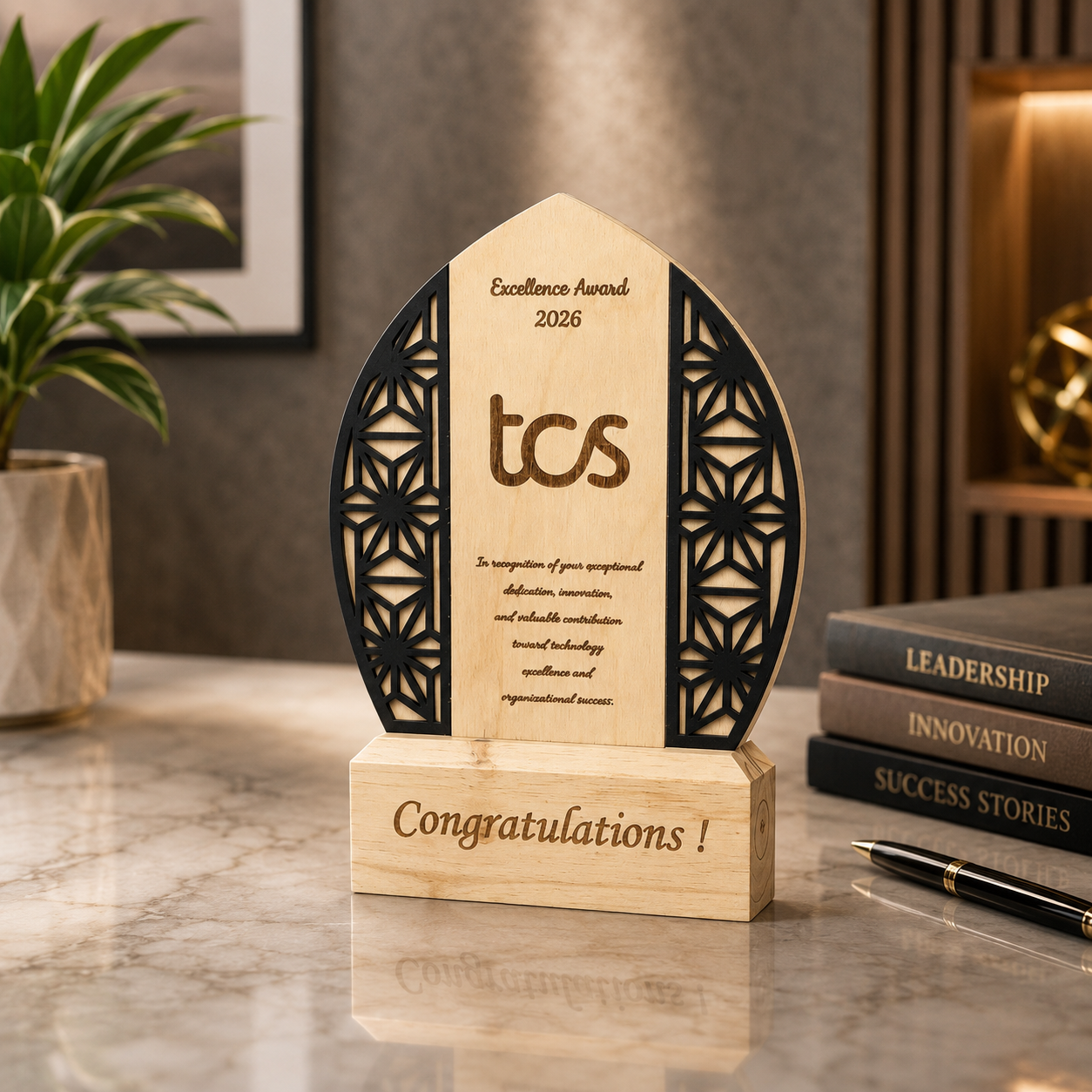 GeoArch Wooden Trophy