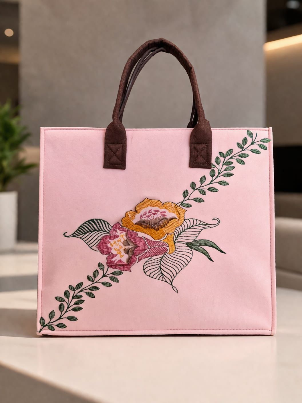 Grace Tote Bag – Pink