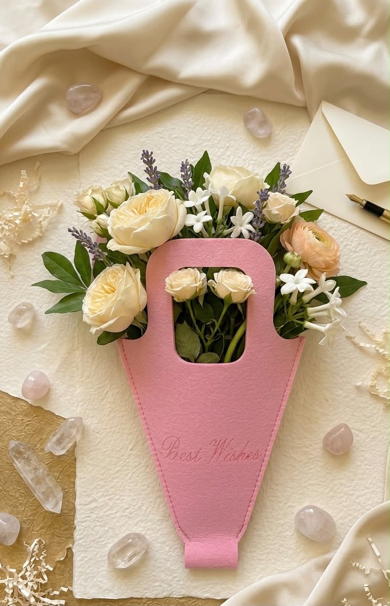 BloomCone Floral Gift Wrap – Pink