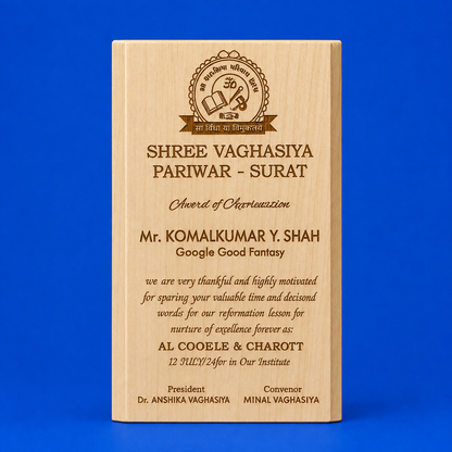 Heritage Plaque Personalised Trophy
