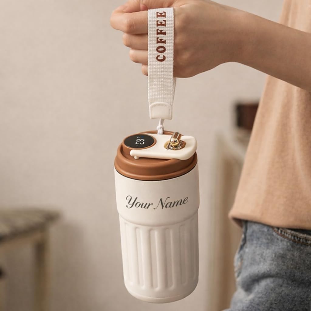 BrewBuddy Personalized Travel Coffee Mug