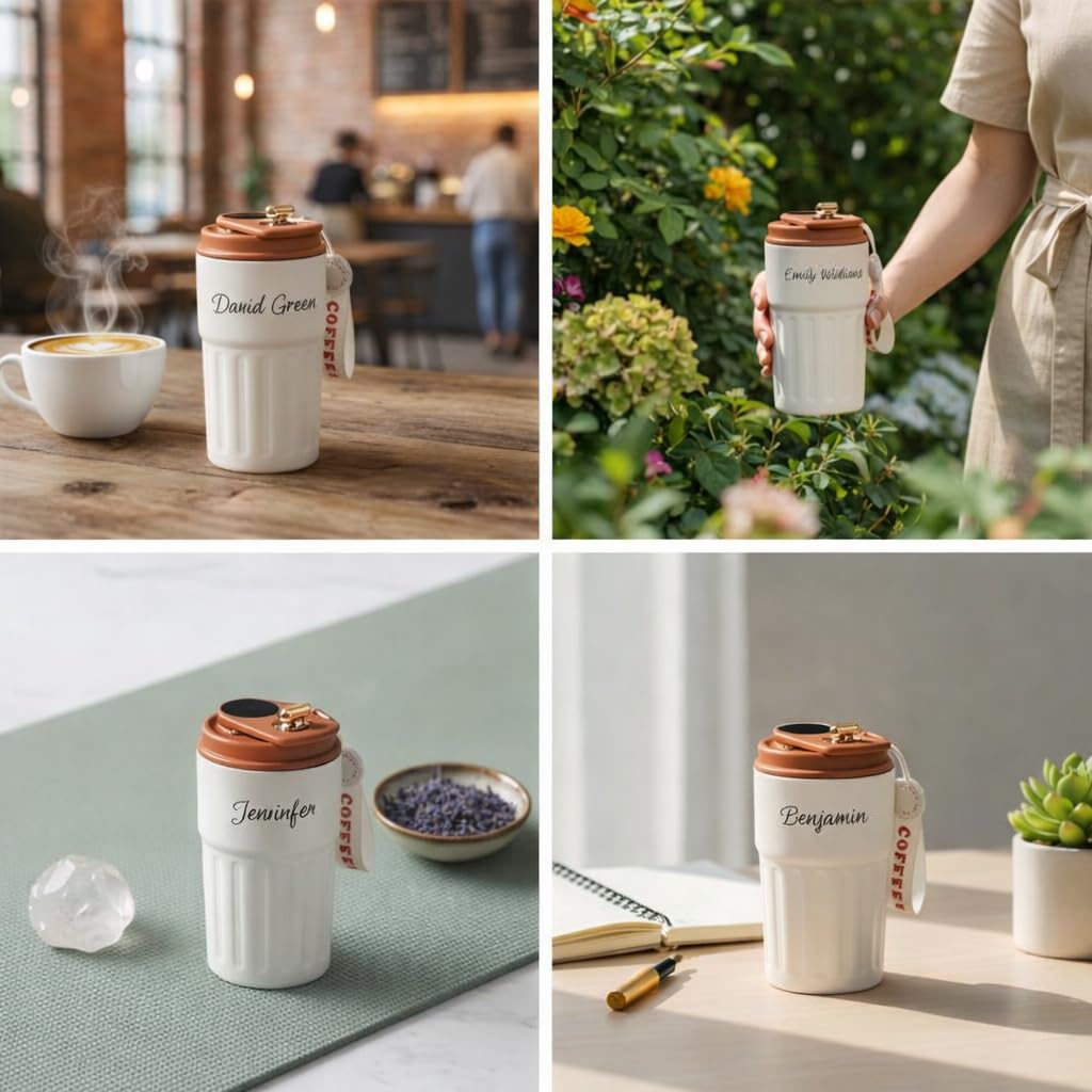 BrewBuddy Personalized Travel Coffee Mug