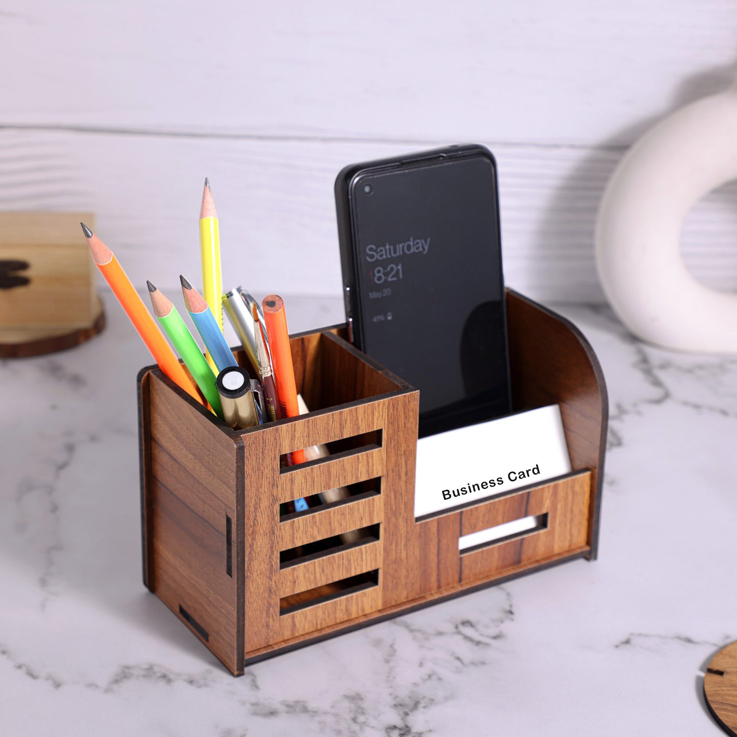 Morden Multi-Utility Desk Pen Holder