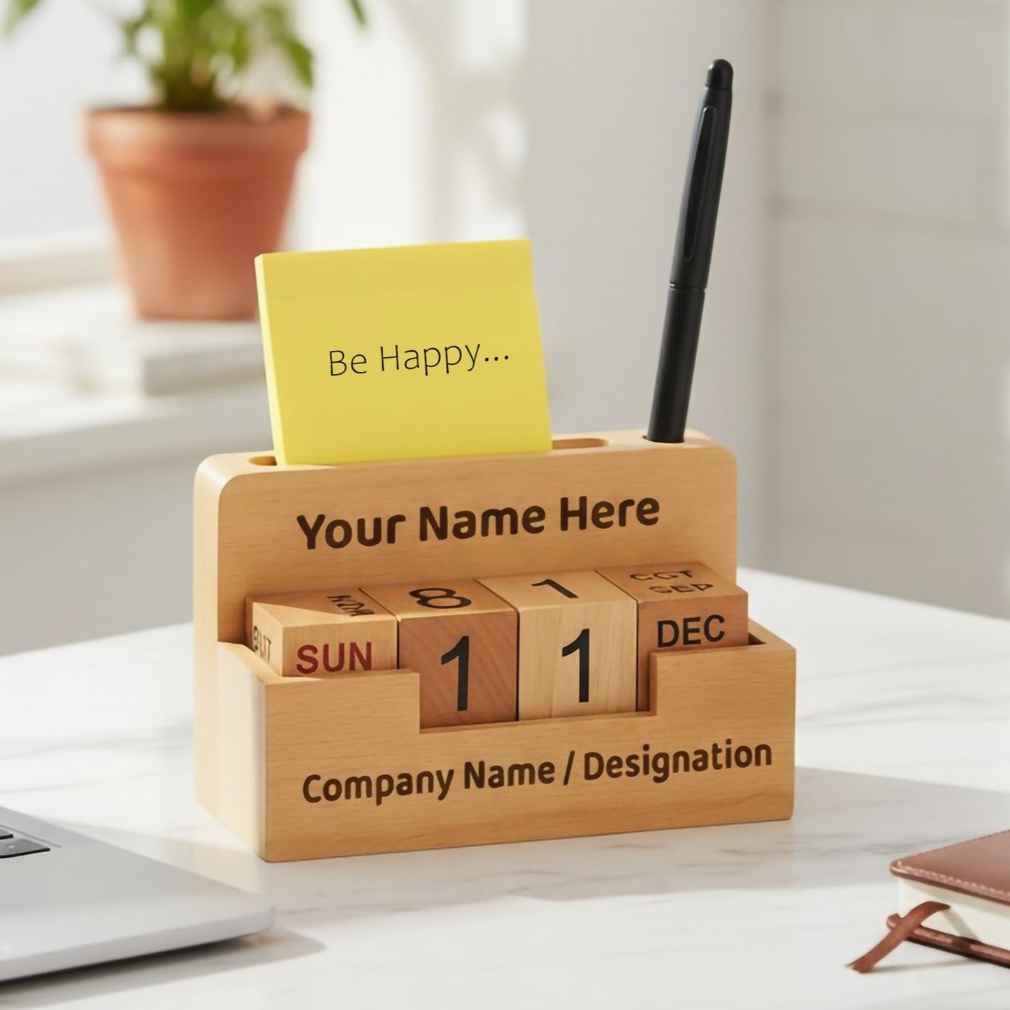 DailyCraft Personalized Calendar Pen Stand