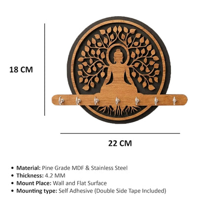 Buddha ZenTree Wall Key Holder
