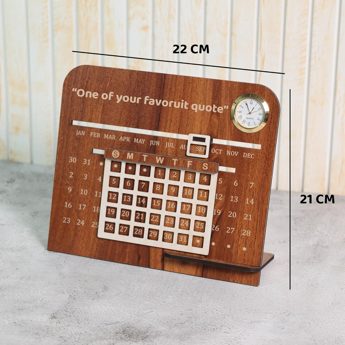 DateCraft Personalized Desk Calendar