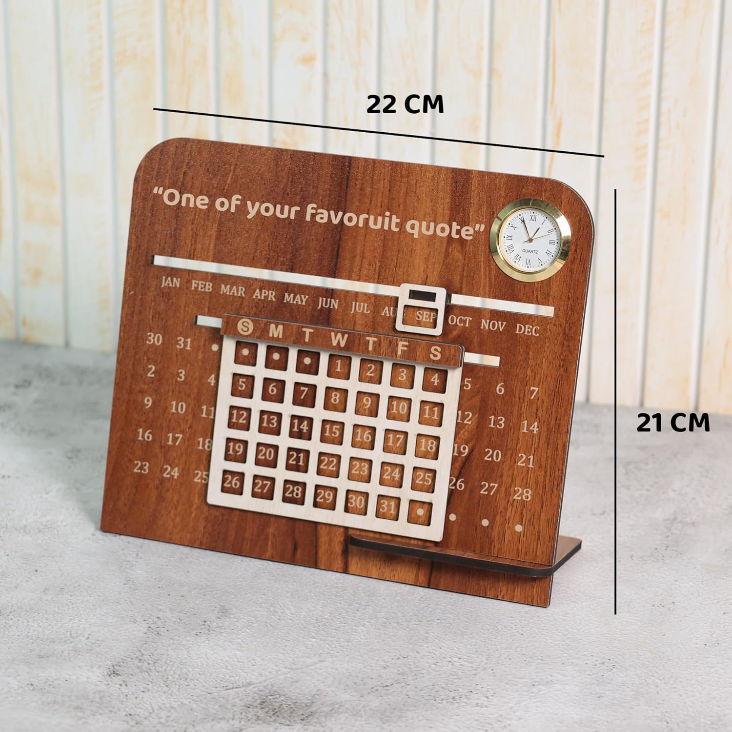 DateCraft Personalized Desk Calendar