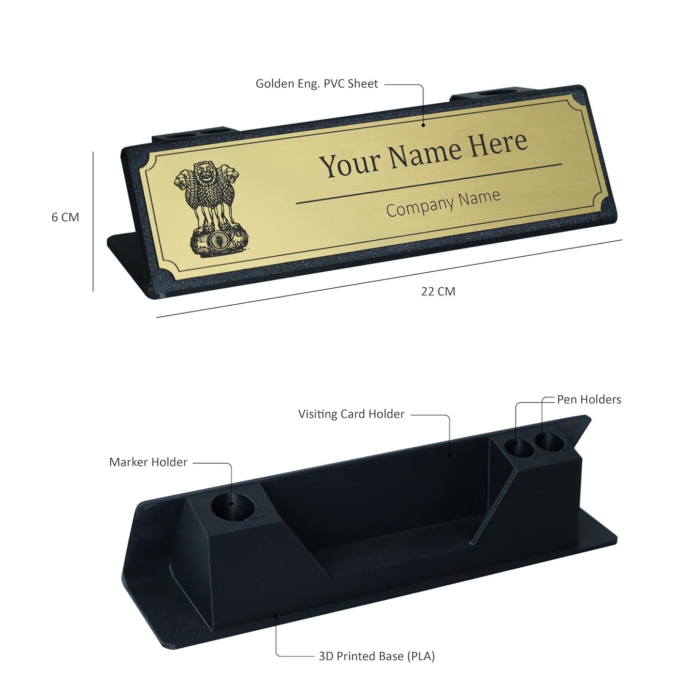 SignaDesk Executive Desk Nameplate