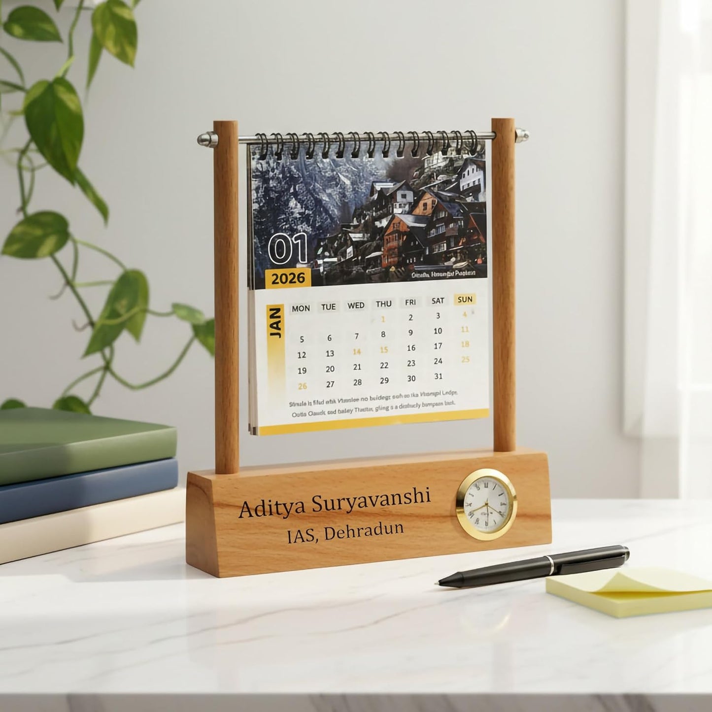 FrameFlip Personalized Desk Calendar