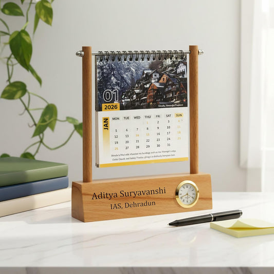 FrameFlip Personalized Desk Calendar