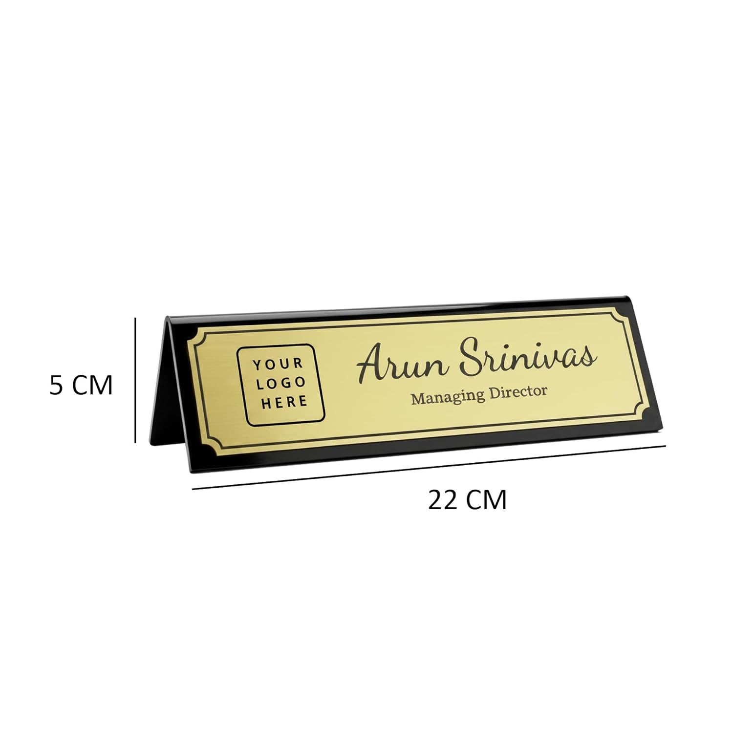 Prestige Personalized Desk Nameplate