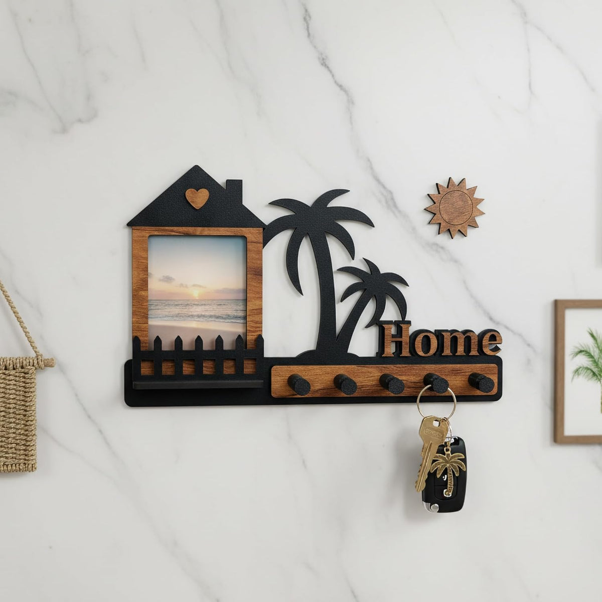Tropical Home Photo Wall Key Holder