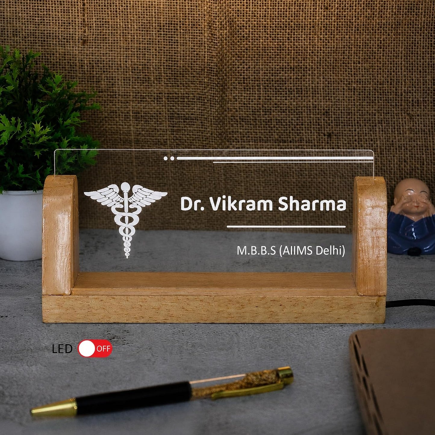 GlowEdge Personalized LED Nameplate