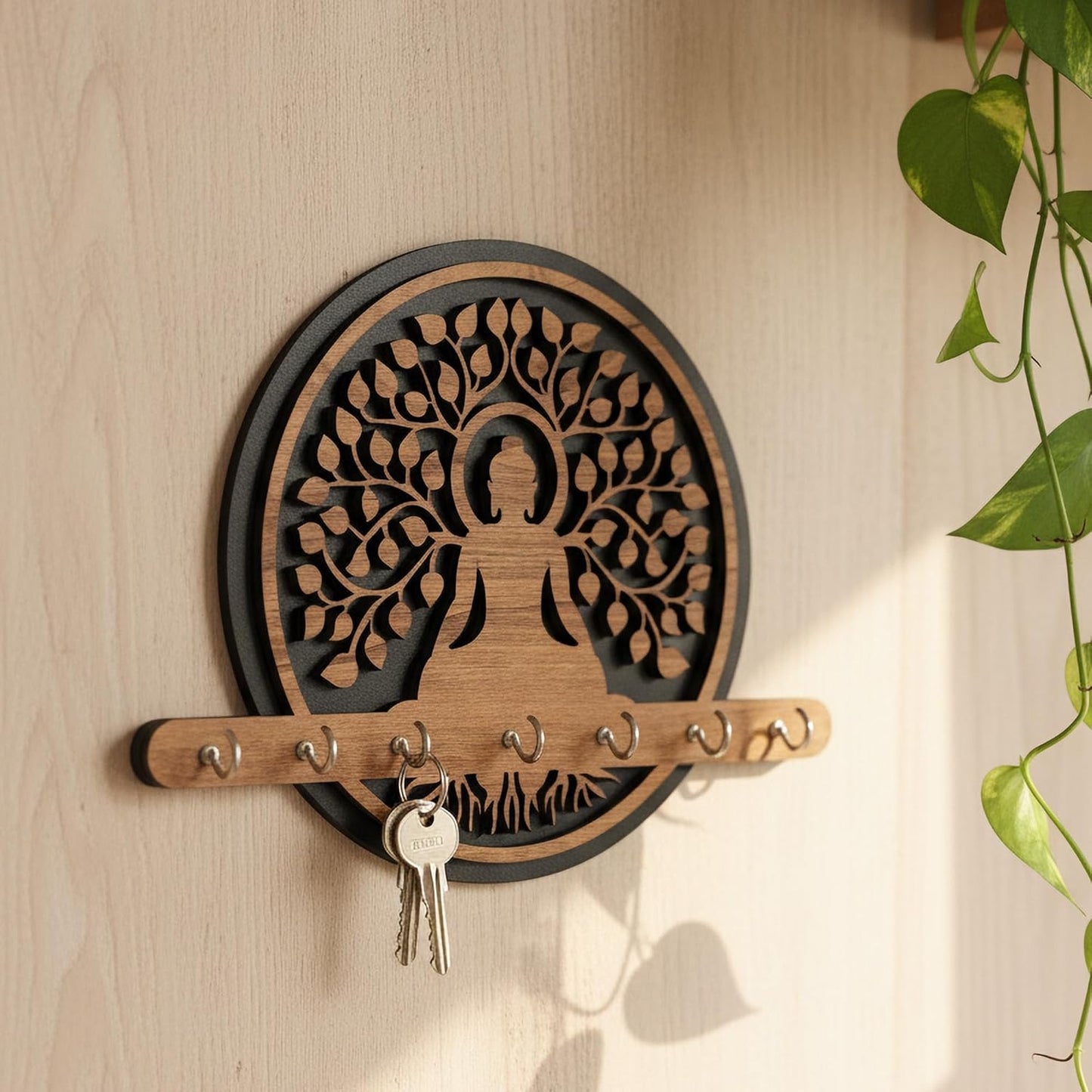 Buddha ZenTree Wall Key Holder