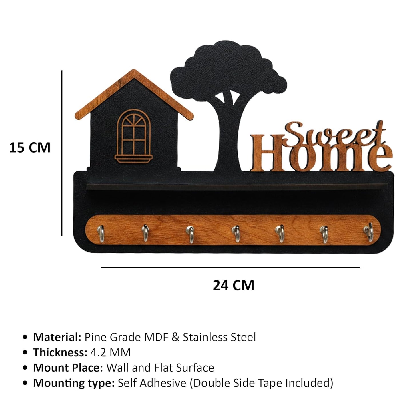 Sweet Haven Shelf Key Holder