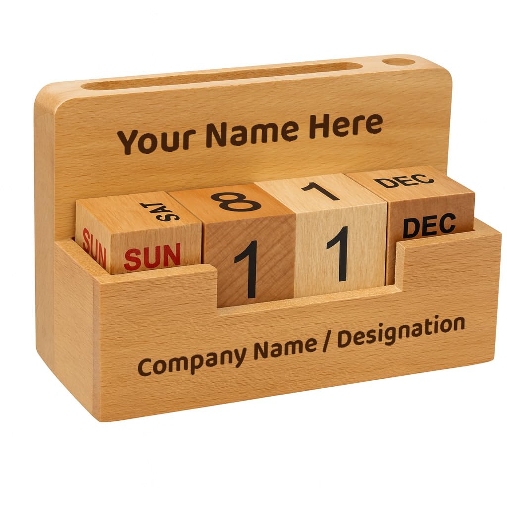 DailyCraft Personalized Calendar Pen Stand