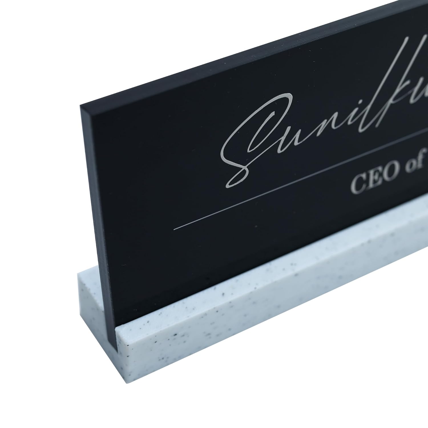 LuxeLine Personalized Desk Nameplate