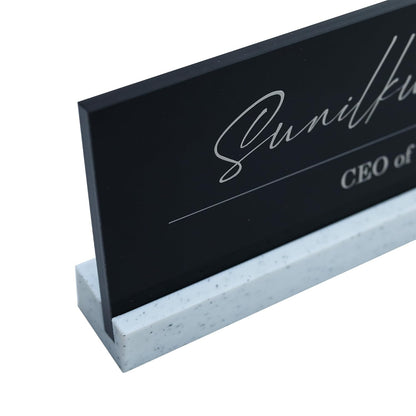 LuxeLine Personalized Desk Nameplate