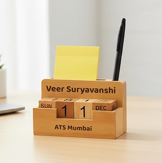 DailyCraft Personalized Calendar Pen Stand