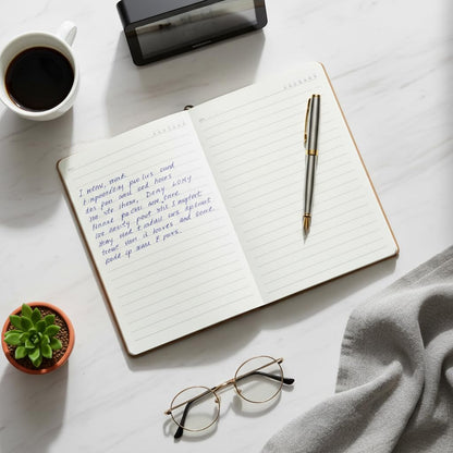 FloraLock Personalized Diary – Tan Brown
