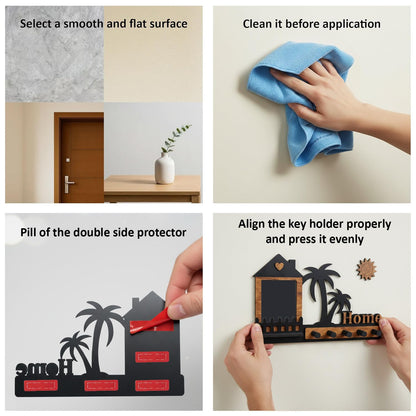 Tropical Home Photo Wall Key Holder