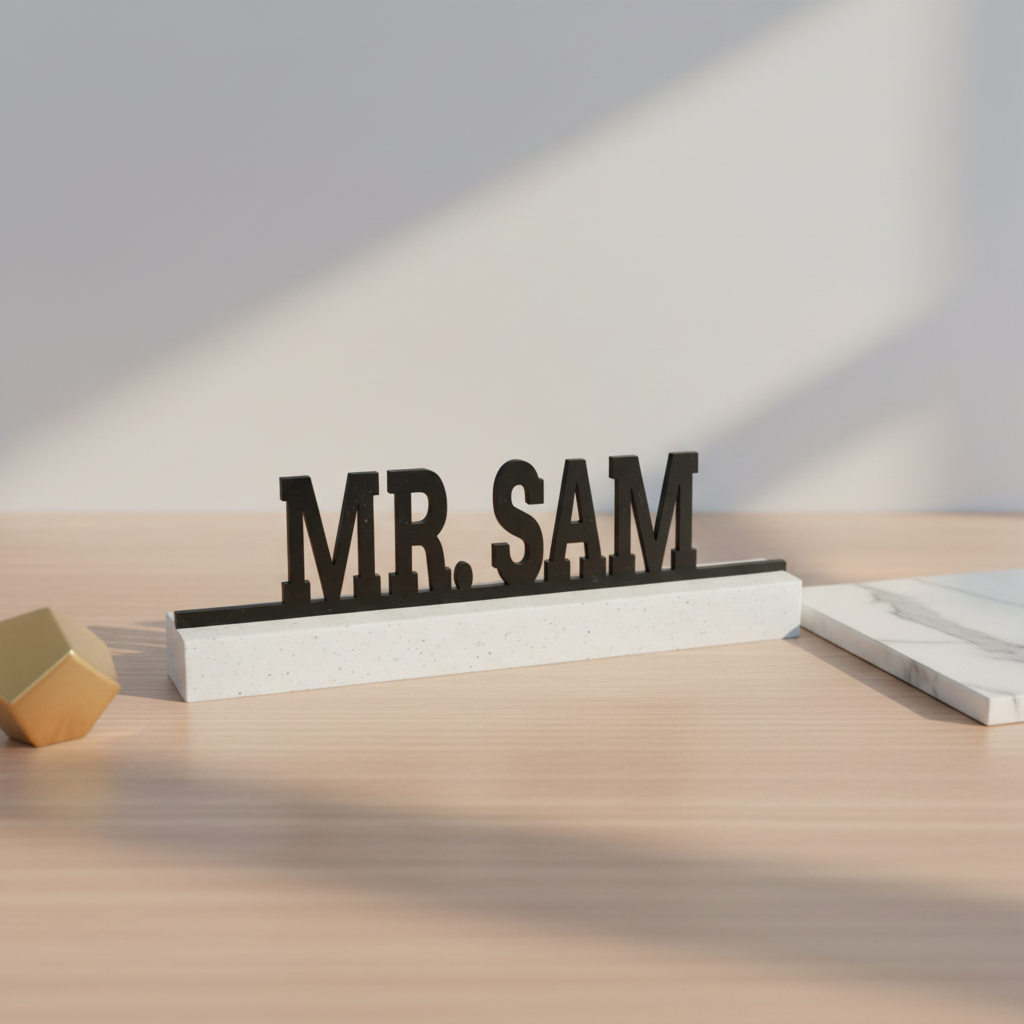 BoldLine Personalized Desk Nameplate