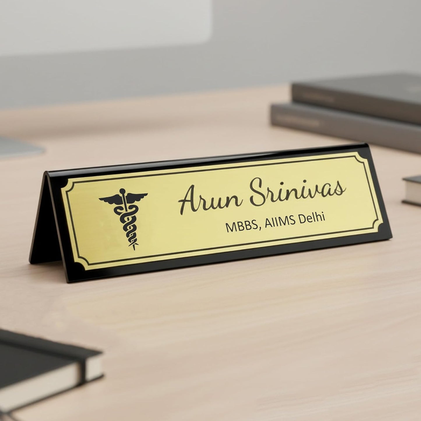 Prestige Personalized Desk Nameplate