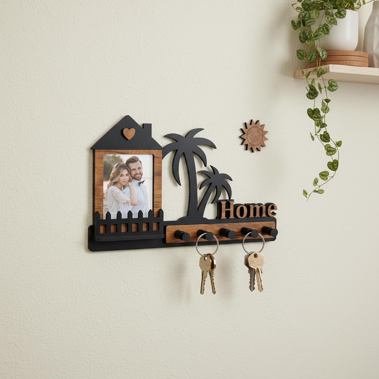 Tropical Home Photo Wall Key Holder