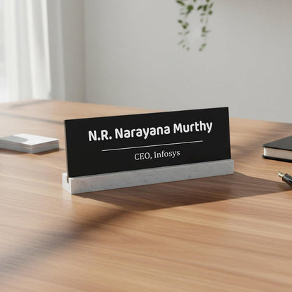 LuxeLine Personalized Desk Nameplate