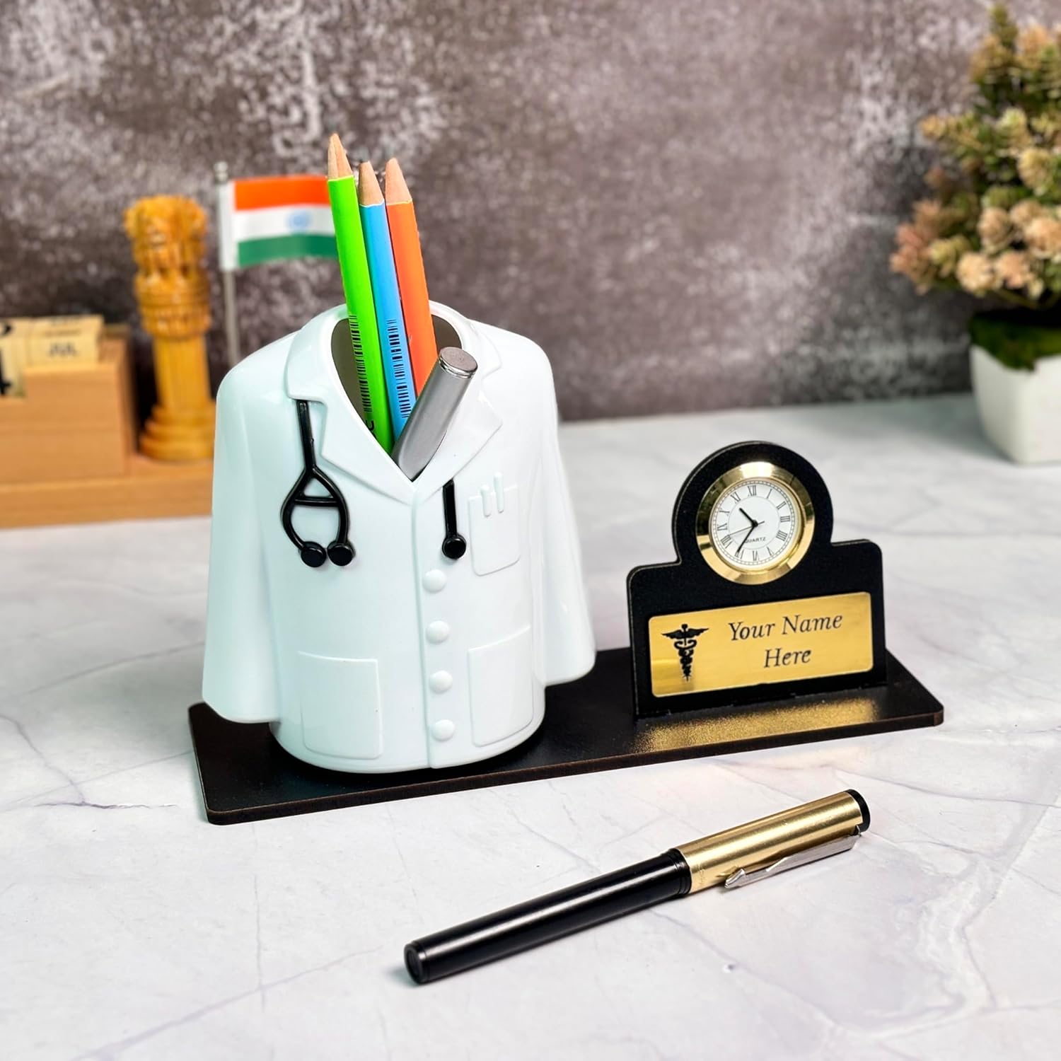 Doctor coat pen stand holder customised 