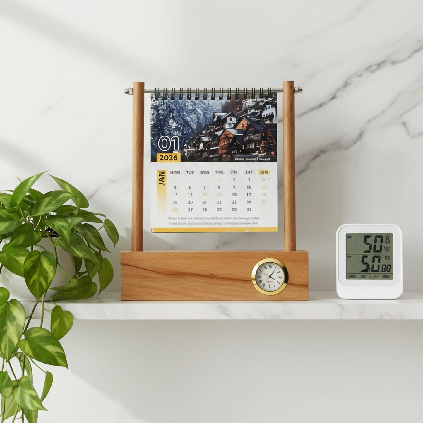 FrameFlip Personalized Desk Calendar
