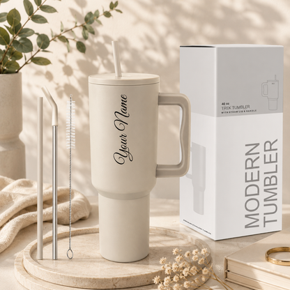 Pesonalized EpicSip Hand Tumbler – Cream