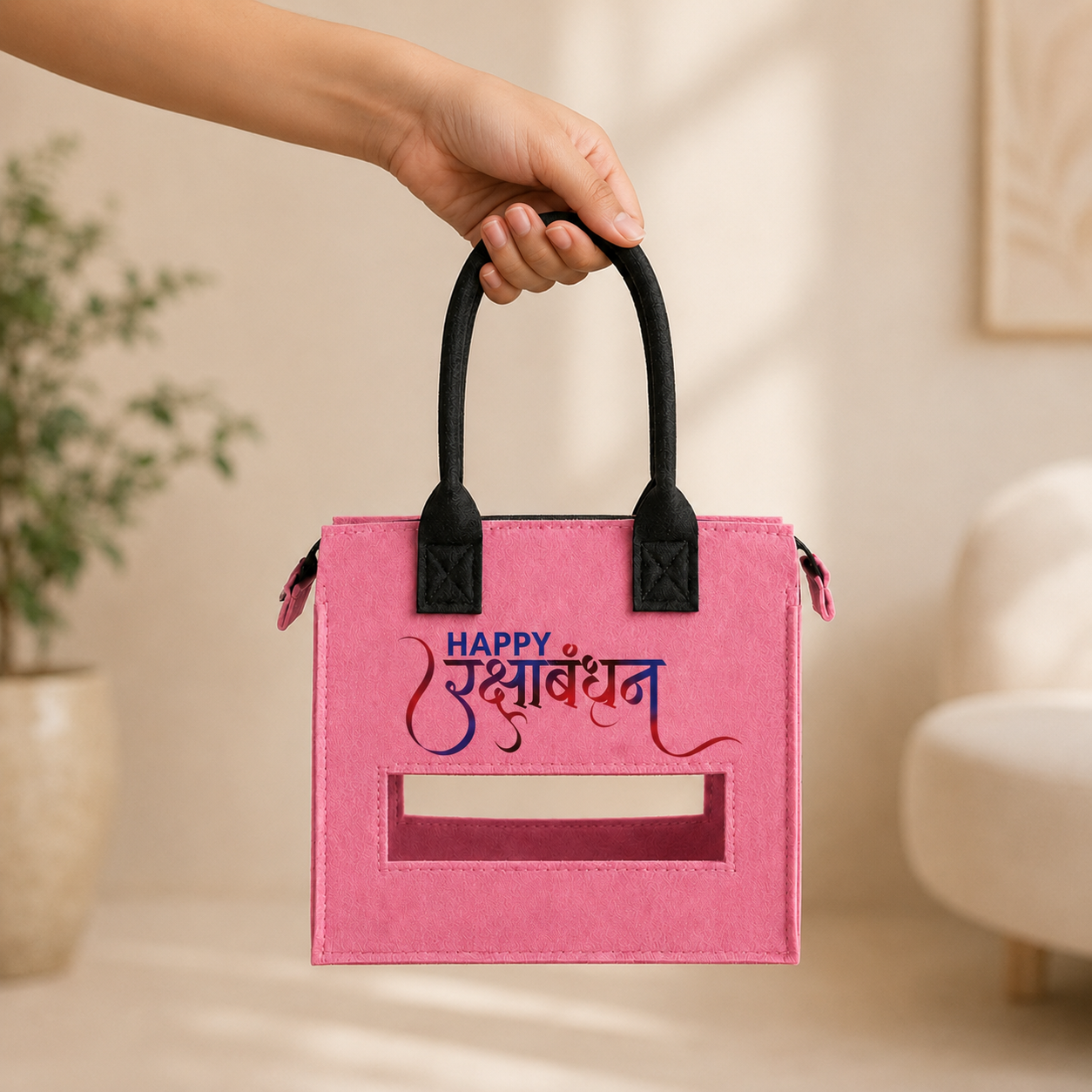 Luna Rakhi Edition Handbag – Baby Pink
