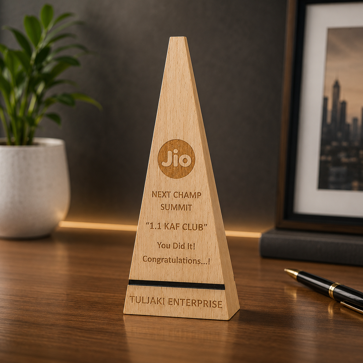 Summit Peak Personalised Trophy