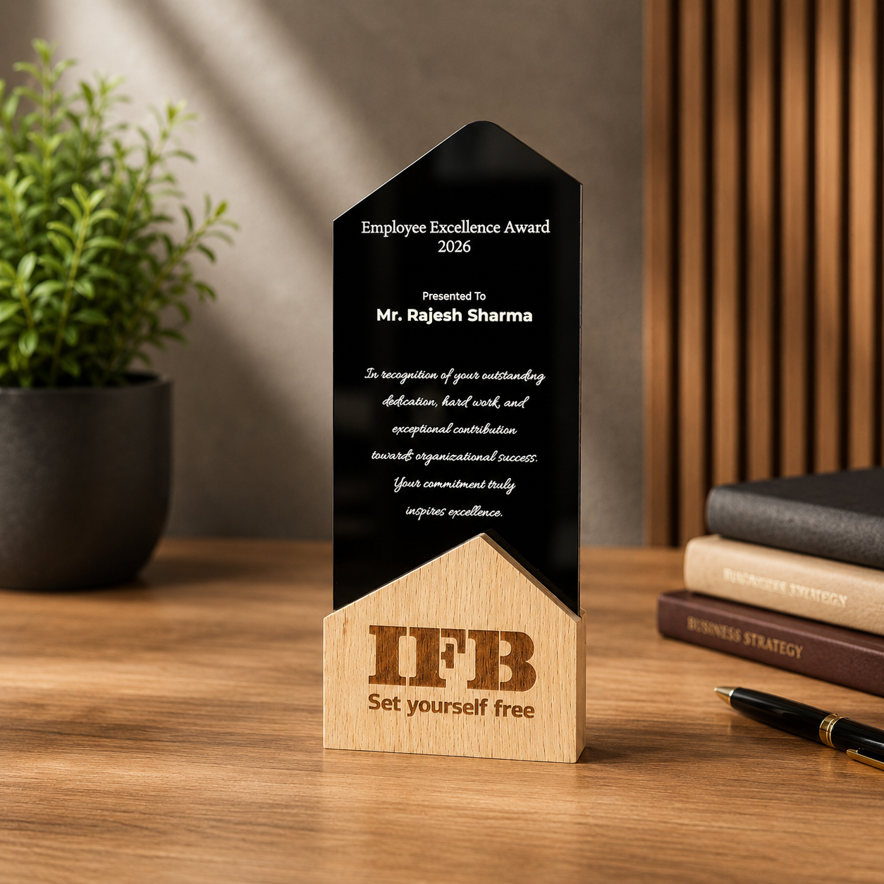 Peak House Personalised Trophy