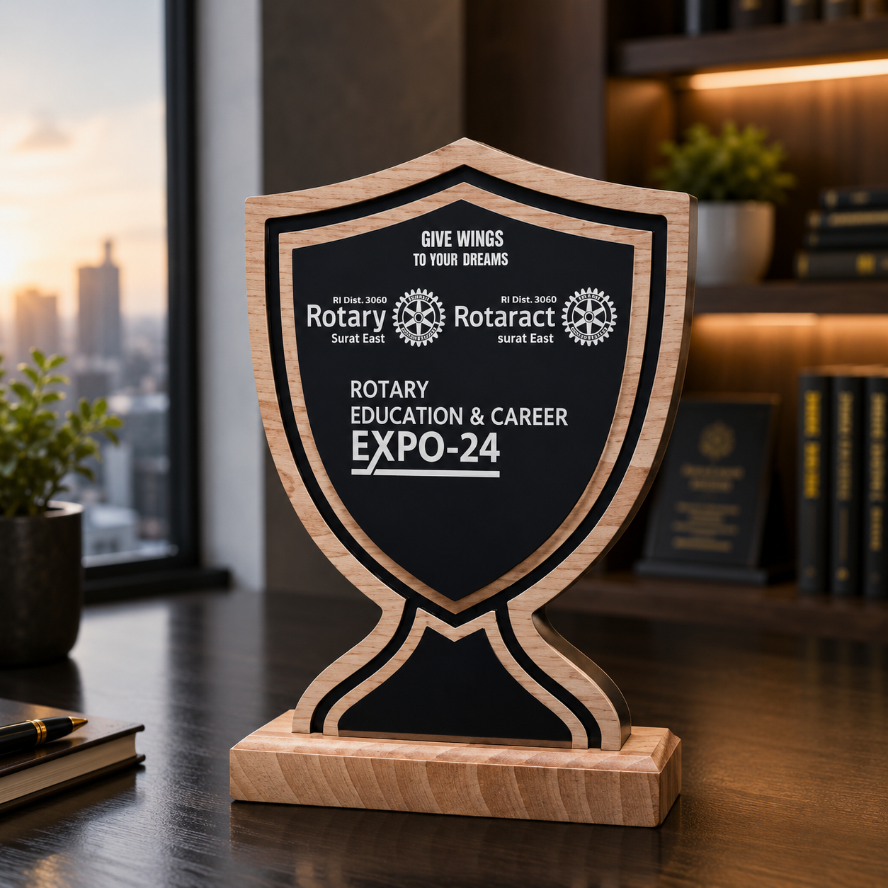 Shield Crest Personalised Trophy