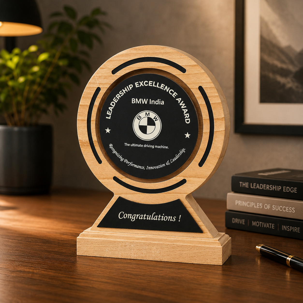 Orbit Crest Personalised Trophy