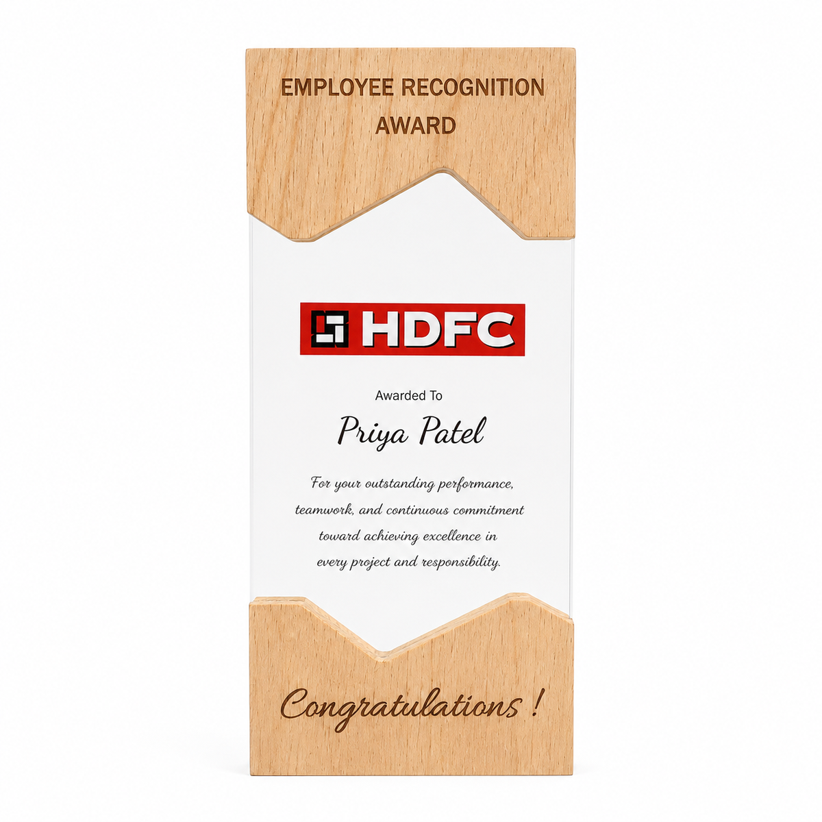 Peak Frame Personalised Trophy