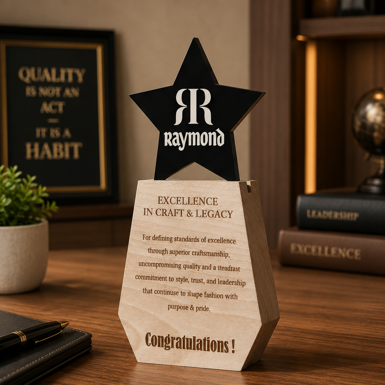 Star Peak Personalised Trophy