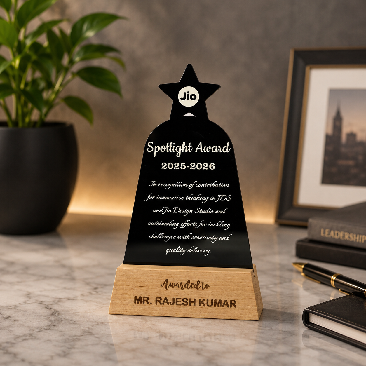 Spotlight Star Personalised Trophy