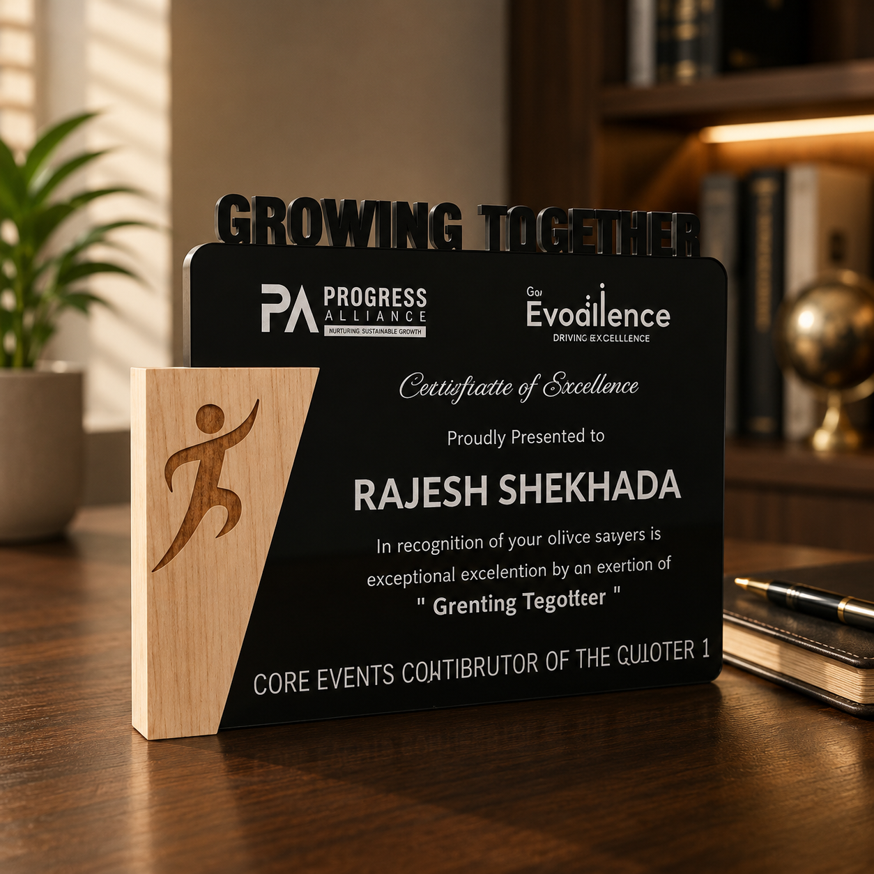 Together Rise Personalised Trophy