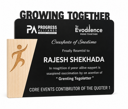 Together Rise Personalised Trophy