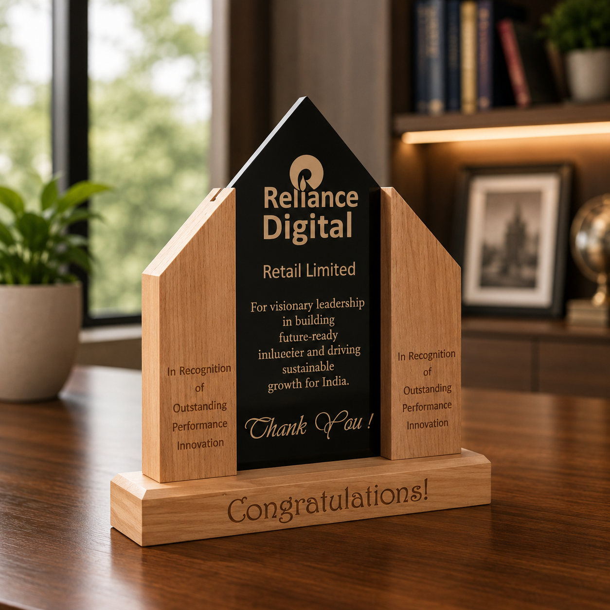 Crown Frame Personalised Trophy
