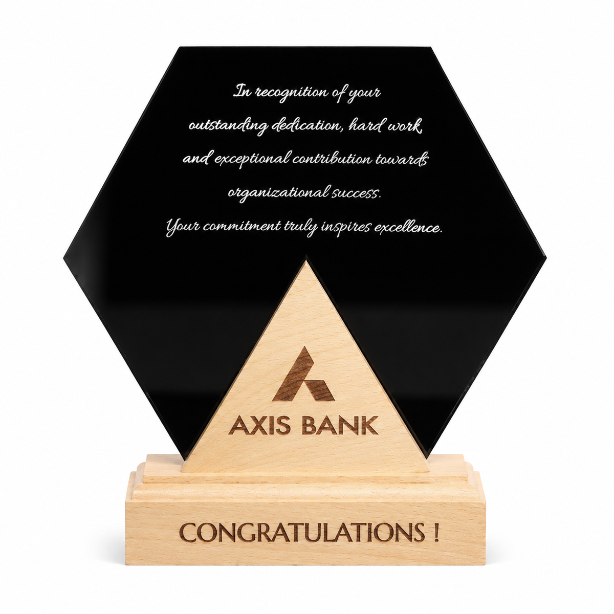 Hexa Crest Personalised Trophy
